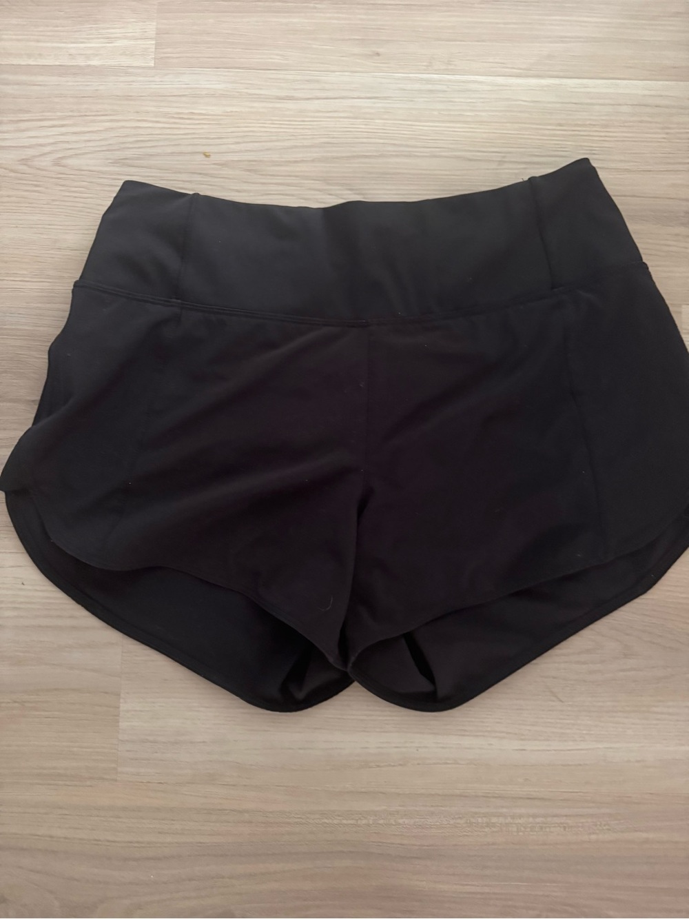 Athleta Black High-Waist Athletic Shorts